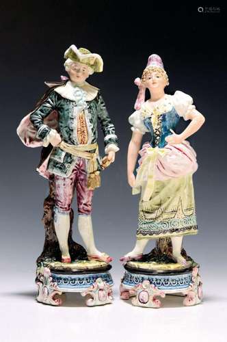 Pair of large figures, France, 2nd half of the19th