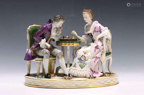 Porcelain figure group, Volkstedt Rudolstadt, around 1900