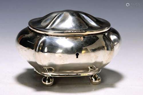 Lidded box/sugar bowl, German, around 1840, 12-lot