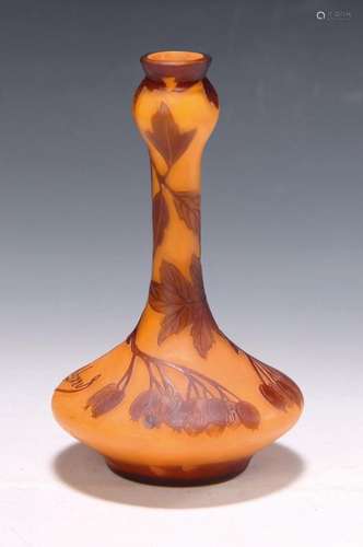 Vase, Richard for Lötz, around 1920, opaque orange