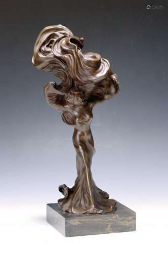 Bronze sculpture based on an Art Nouveau model, Art