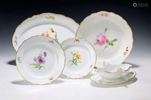 Dinner service, Meissen, around 1890, flower I, 2nd