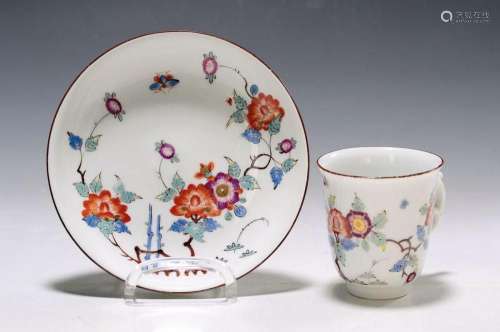 Beaker and saucer, Meissen, around 1730 -35, porcelain