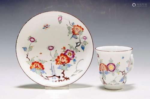 Beaker and saucer, Meissen, around 1730-35, porcelain