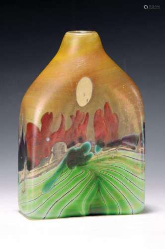 Studio glass vase, Jack Ink (born 1944 Canton,OH, USA)
