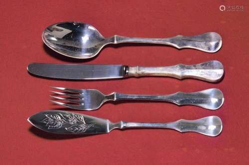 Cutlery, Robbe & Berking, 800 silver, 13 tablespoons, 7