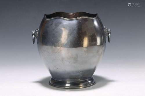 Ice container/vessel, probably Italy, 1960s, 900 silver