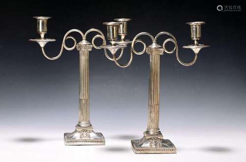 Pair of candlesticks, Empire style, around 1900