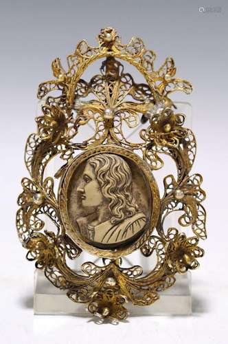 Relic, probably South German, around 1830/35, gilded