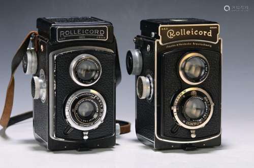 Two TLR cameras, Rolleicord, Franke &