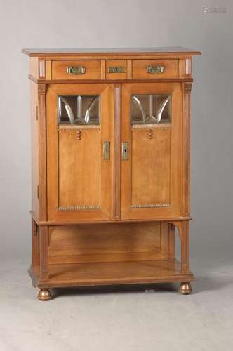 Art Nouveau buffet, German, around 1910, mahogany