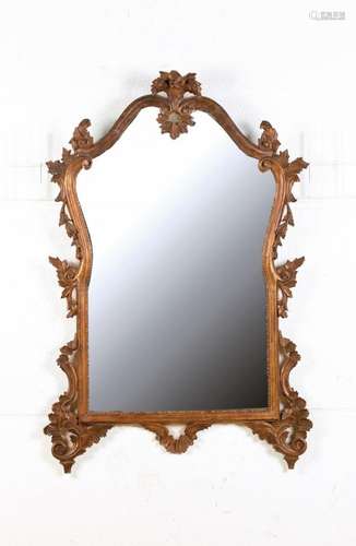 Mirror, probably Paris, around 1850, carved wood, orig