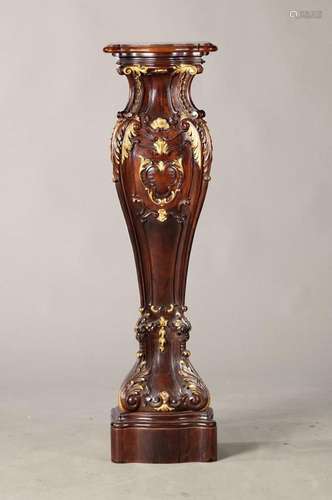 Flower column, England, around 1870/80, rosewood