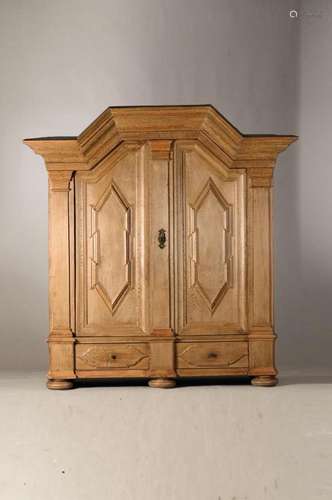 Danzig baroque cupboard, around 1880/70, solidoak, worked