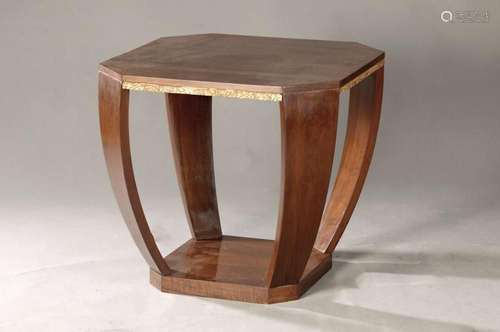 Side table, Art Deco, France around 1930, walnut