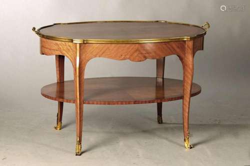 Oval saloon table, France, around 1860/70, edge and