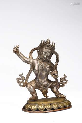 清 銀金剛手菩薩造像 （來源1990年蘇富比荷蘭）