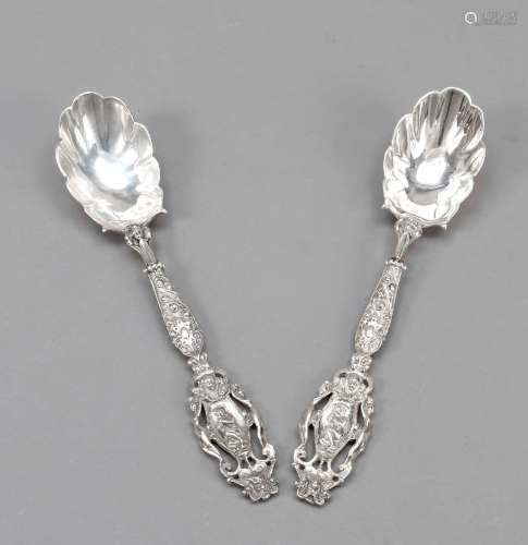 Pair of ornamental spoons, 20th cen