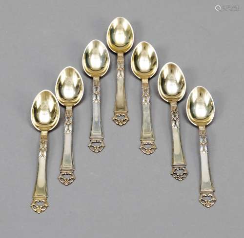 Twelve mocha spoons, Denmark, 1934-