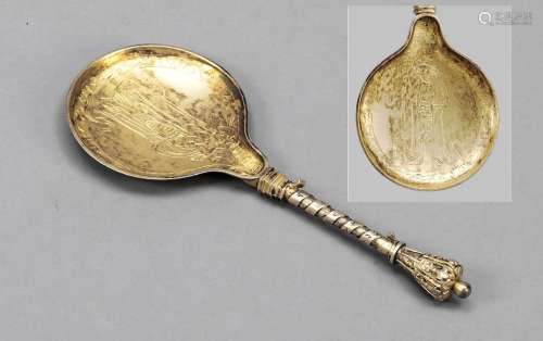 Ornamental spoon, Denmark, 1897, as