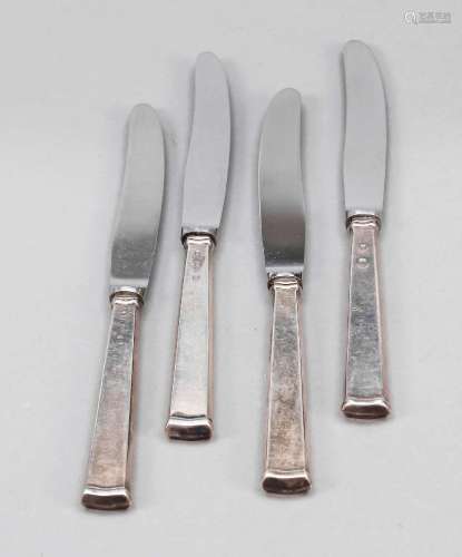 Four knives, Denmark, 1940, hallmar