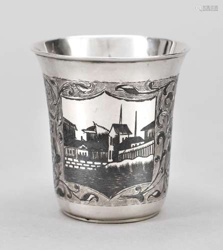 Cup, hallmarked Russia, 1866, BZ, m
