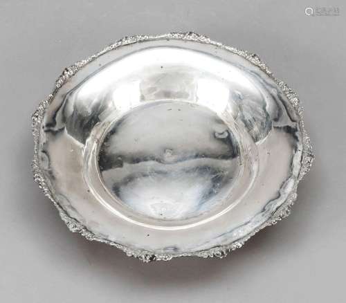 Round bowl, 20th century, silver 80