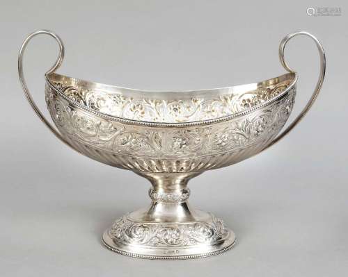 Oval footed bowl, Scotland, 1882, m