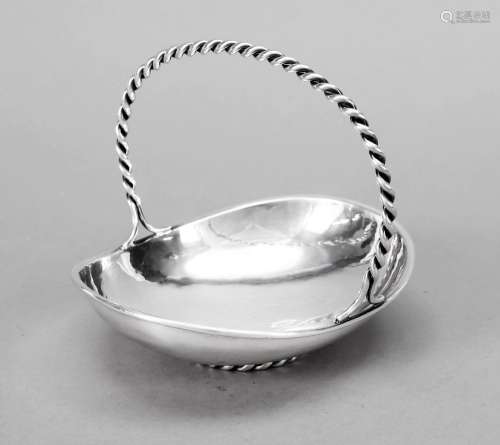 Oval handled bowl, German, 20th cen
