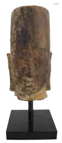 Khmer Sandstone Head of Vishnu