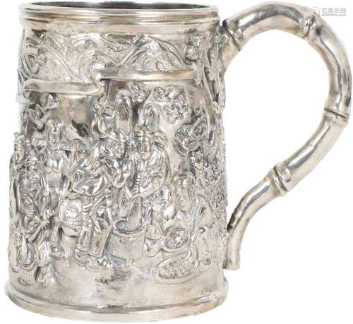 Fantastic Chinese Export Silver Mug