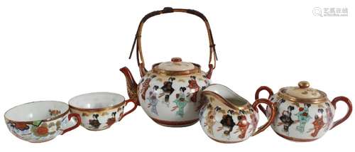 Japanese Kutani Porcelain Tea Set