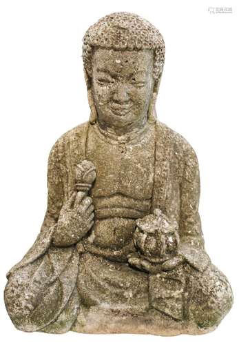 Stone Seated Buddha