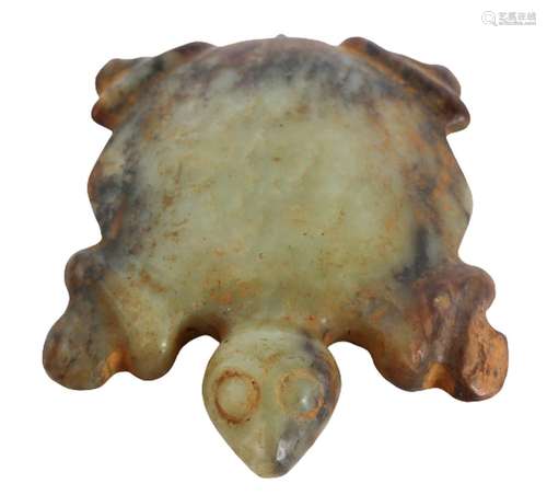 Chinese Celadon Green Jade Turtle