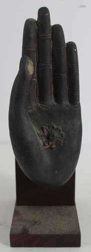 Thai Patinated Metal Hand