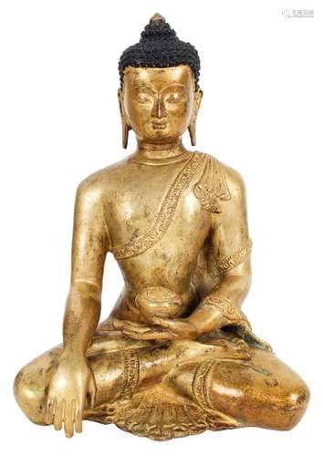 Antique Chinese Gilt Buddha