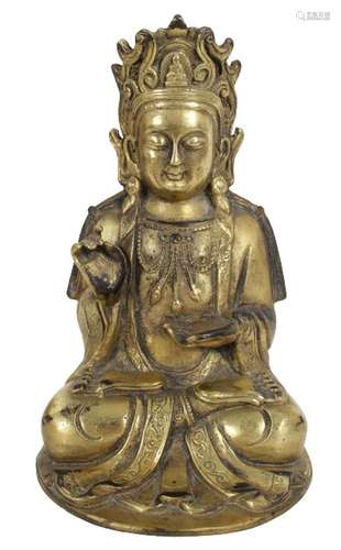 Chinese Gilt Bronze Buddha