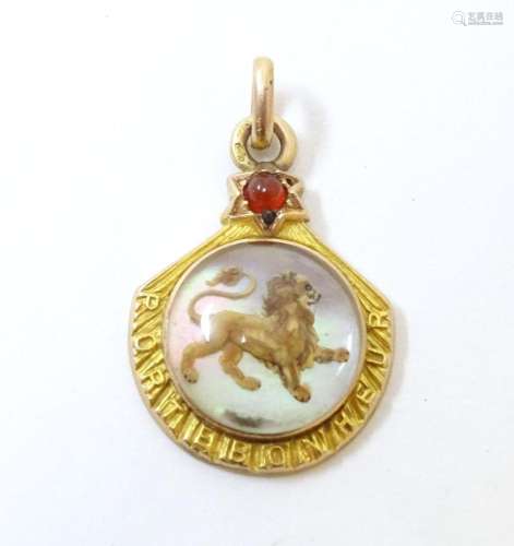 A c.1900Continental gold and yellow metal pendant / charm se...