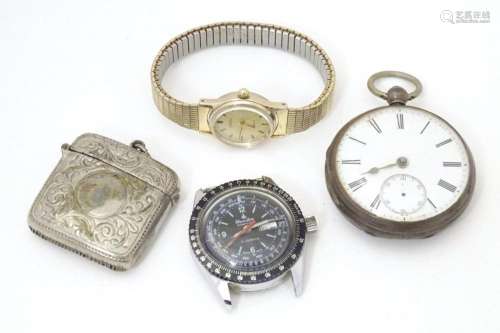 Assorted items to include a Victorian silver cased pocket wa...