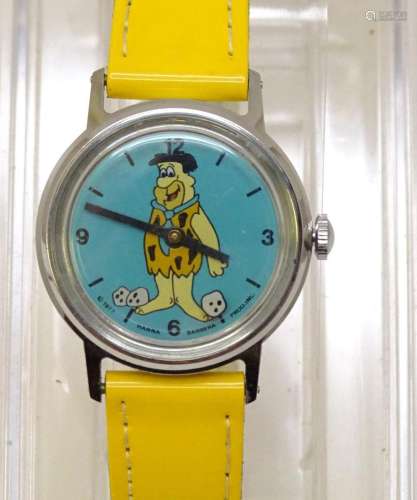 A Timex novelty Fred Flintstone wrist watch
