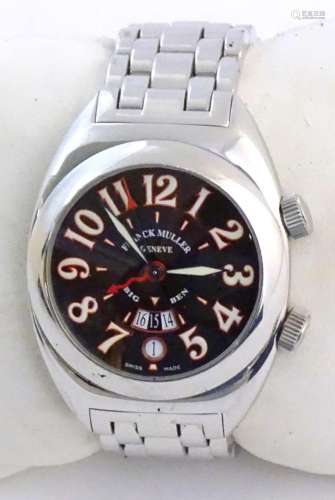 Franck Muller : A gentleman s 2000 Big Ben bracelet watch wi...