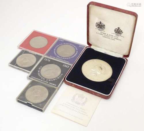 Coins: A hallmarked silver 1977 Spink & Son Ltd. commemo...