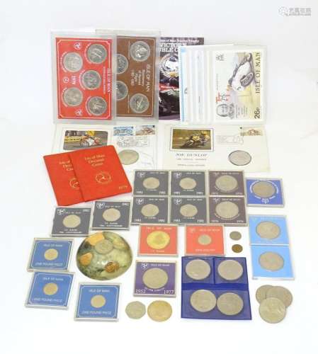 Isle of Man Coin interest: A quantity of assorted Isle of Ma...