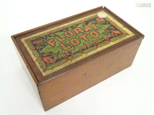 Toy: A Victorian game Floral Lotto by Jaques & Son, Lond...