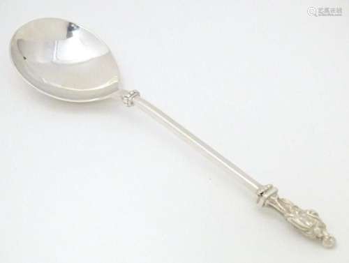 A large silver apostle spoon hallmarked Birmingham 1939, mak...