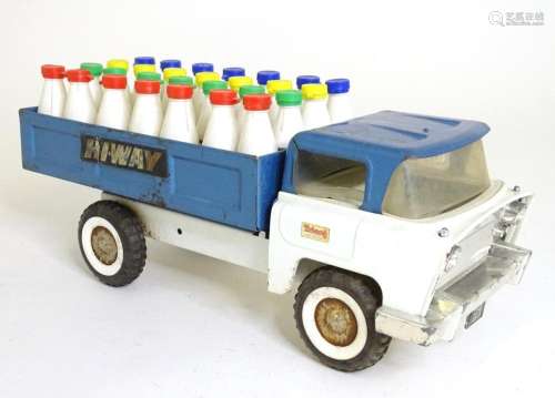 Toy: a mid 1960s Triang Hi-Way milk lorry CHE 4513, of press...