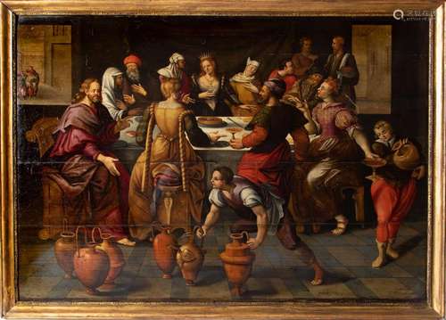 North Italian school,early 17th century,The Wedding at Cana