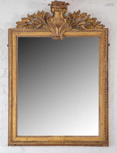 A finely carved giltwood overmantel mirror, French circa 184...