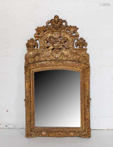 A beautiful Regence period gilt gesso mirror, French circa 1...