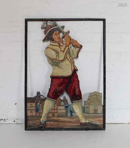 A very decorative painted metal pub sign of Gulliver in Lill...